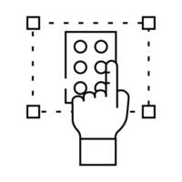 accessibility ux ui design line icon illustration vector