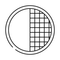 contrast ratio ux ui design line icon illustration vector