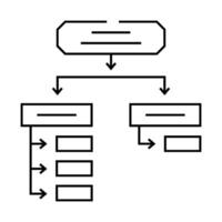 search algorithm line icon illustration vector