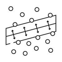 support machine svm algorithm line icon illustration vector