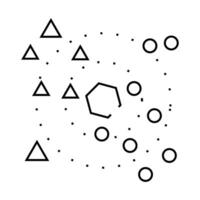 nearest neighbors knn algorithm line icon illustration vector