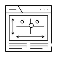 competitor analysis seo line icon illustration vector