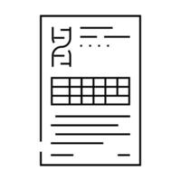 researching topics technical writer line icon illustration vector