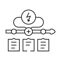 hacking time management line icon illustration vector