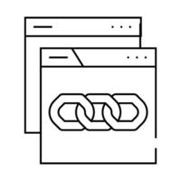 canonicalization seo line icon illustration vector