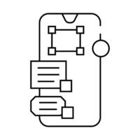 interaction design ux ui line icon illustration vector
