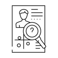 user research ux ui design line icon illustration vector