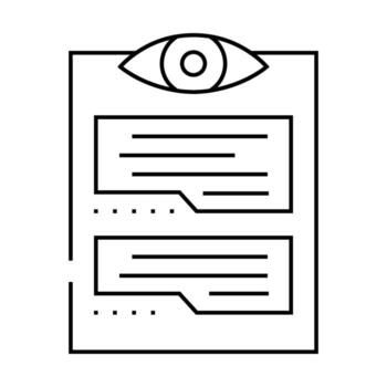 visual realimentación ux ui diseño línea icono ilustración vector