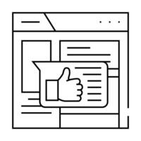 design critique ux ui line icon illustration vector