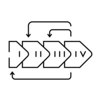 user centered design ucd line icon illustration vector