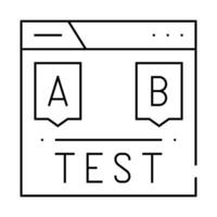 test seo optimization line icon illustration vector