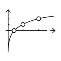 functions and graphics lesson line icon illustration vector