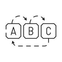 redirect chain seo line icon illustration vector