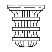 computer quantum technology line icon illustration vector