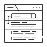 zero click searches seo line icon illustration vector