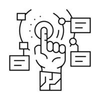 cutting edge technology tech enthusiast line icon illustration vector