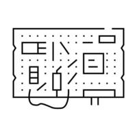 diy electronics tech enthusiast line icon illustration vector