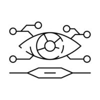 future focused tech enthusiast line icon illustration vector