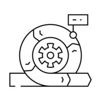 agile methodology analyst line icon illustration vector