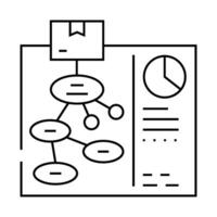use case analysis line icon illustration vector