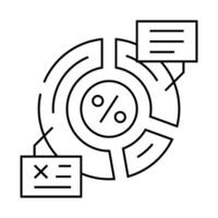 resource allocation business process line icon illustration vector