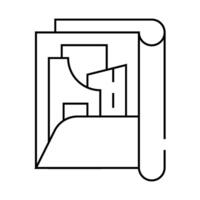 pattern set folder line icon illustration vector