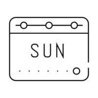voting date calendar line icon illustration vector