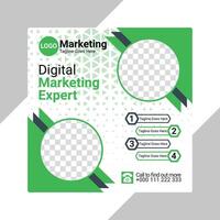 digital marketing and social media ads vector