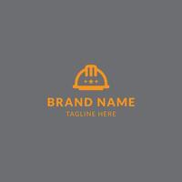 Logo design of the brand name of the brand in the form of a cloche vector
