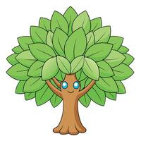 High resolution tree, Tree leaf, Cartoon tree vector