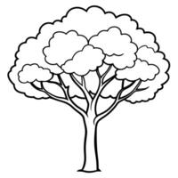 High resolution tree, Tree leaf, Cartoon tree vector