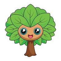 High resolution tree, Tree leaf, Cartoon tree vector