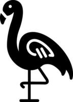 Flamingo Glyph Icon Design vector