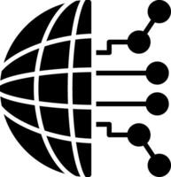Globalization Glyph Icon Design vector