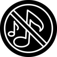 Music Glyph Icon Design vector
