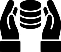 Value Glyph Icon Design vector