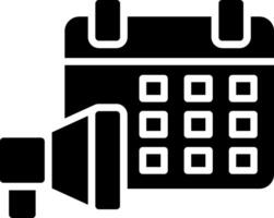 Marketing Glyph Icon Design vector