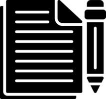 Document Glyph Icon Design vector