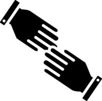 Help Glyph Icon Design vector
