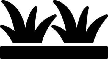Grass Glyph Icon Design vector