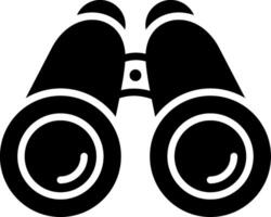 Binoculars Glyph Icon Design vector