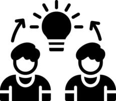 Collaboration Glyph Icon Design vector