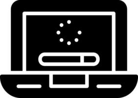 Loading Glyph Icon Design vector