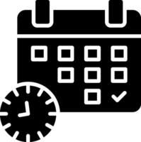 Event Schedule Glyph Icon Design vector