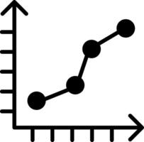 Glyph Chart Glyph Icon Design vector