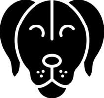 Dog Glyph Icon Design vector