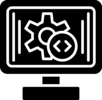 Development Glyph Icon Design vector