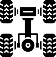 Chassis Glyph Icon Design vector