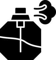 Fragance Glyph Icon Design vector