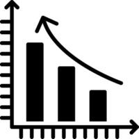Growth Glyph Icon Design vector